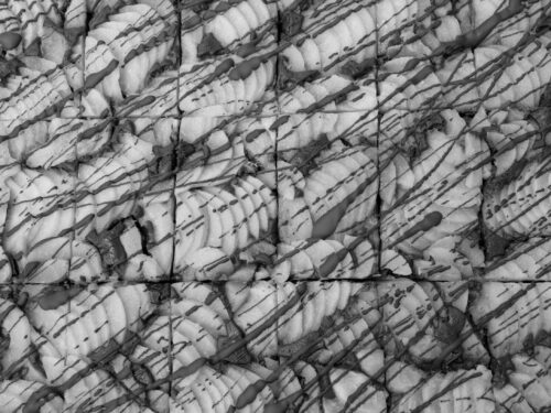 Der dekorierte Birne-Schokoladenkuchen.